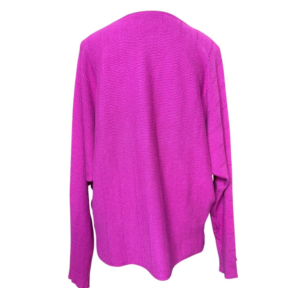 Cyrus Sweater Womens Large Purple Long Sleeve Pullover Cozy Cottage Comfortable - Picture 3 of 7